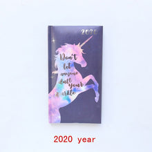 Load image into Gallery viewer, Domikee 2020 year calendar agenda planner organzier school student cute hardcover pocket weekly planner notebook stationery gift